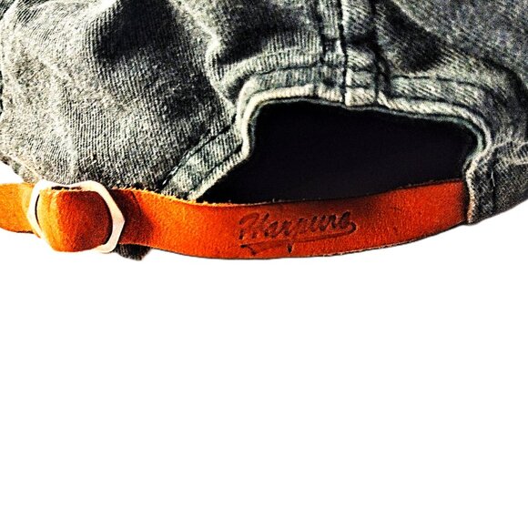 BALL STATE (BSU) Cardinals Denim Green & Suede Ball Cap ~ Adj. Leather Strap NEW - Picture 4 of 8